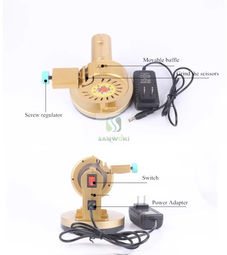 Automatic scissors Sharpener machine Hair Salon Hairdresser Self-Grinding Scissors Machine Flat Shear Tooth Polisher | Бытовая техника