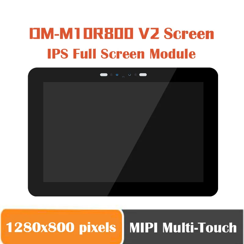 10.1 Inch IPS Full Vision Screen Module MIPI Multi-Touch 1280x800 Pixels, Face Recognition, Stable, For RK3568 RK3566