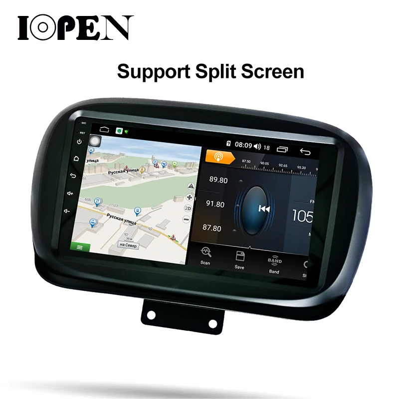 IOPEN 9 'ɺndroid 9.0 для Fiat 500X Android 2014 2015 2016 2017 2018 2019 автомобильный Радио плеер