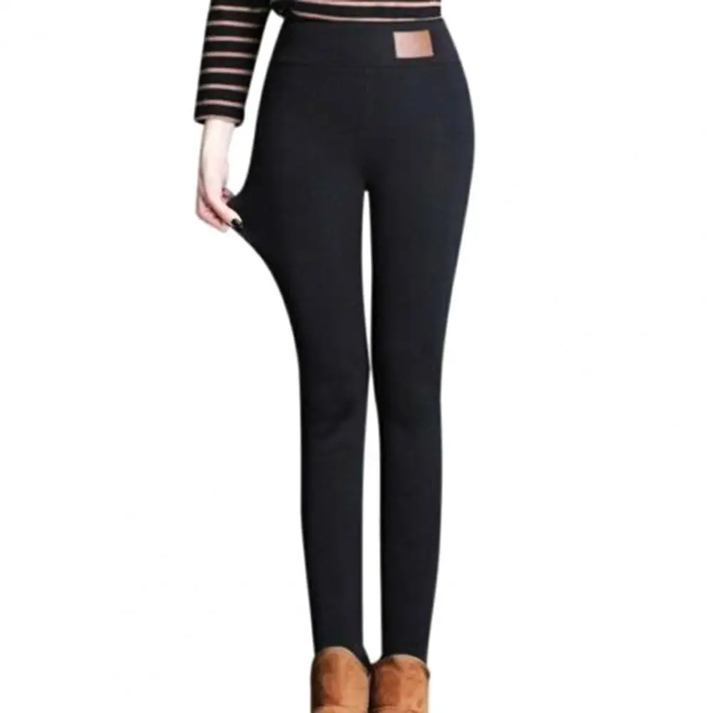 

Women High Waist Warm Thicken Winter Trousers Stretch Skinny Pants Leggings штаны