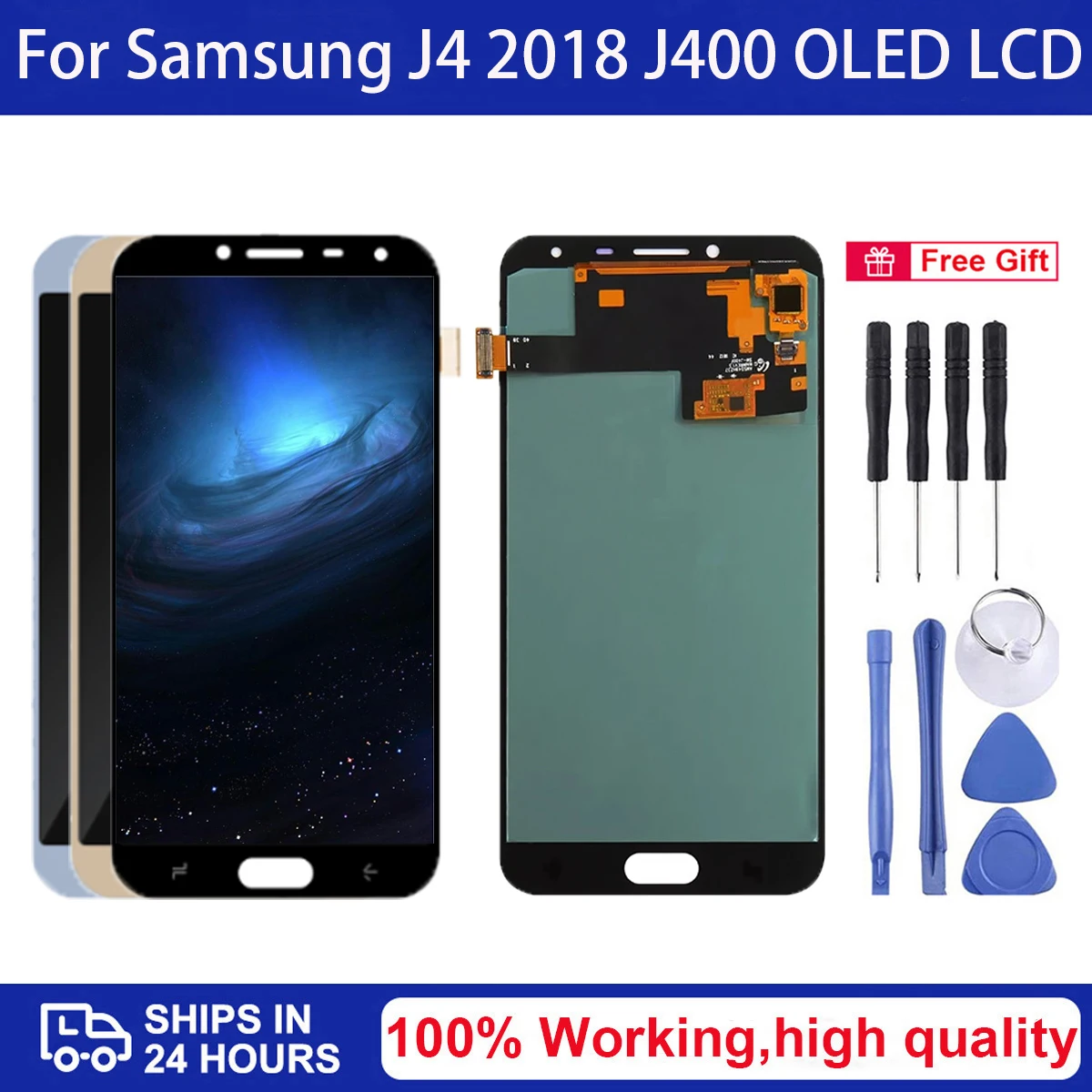 

5.5" AMOELD Display For Samsung Galaxy J4 2018 J400 SM-J400F J400H J400M J400G/DS j400 LCD with Touch Screen Digitizer Assembly