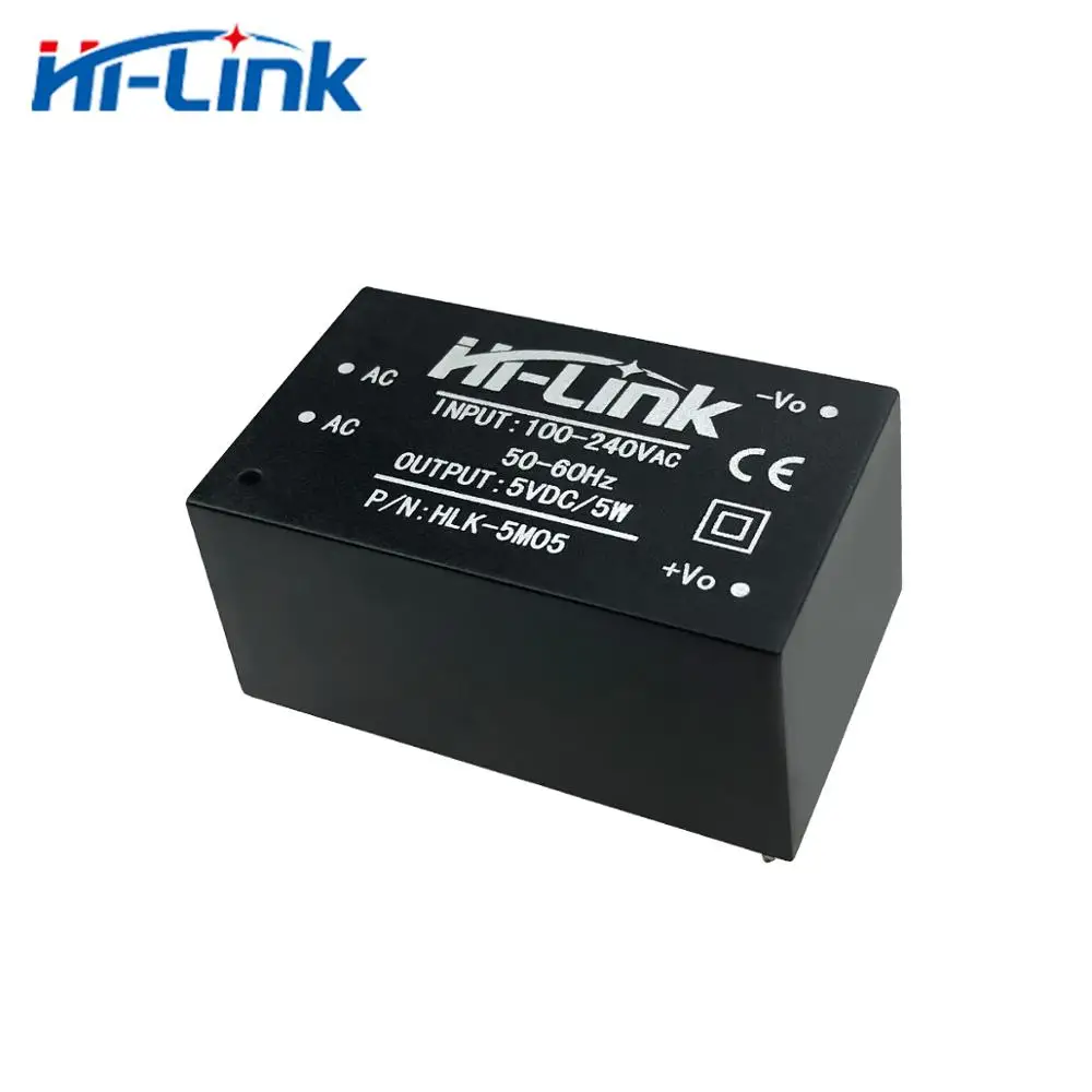 

50 шт. AC/DC от 220 В до 5 Вт 5В 1A модуль питания CE RoHs HLK-5M05