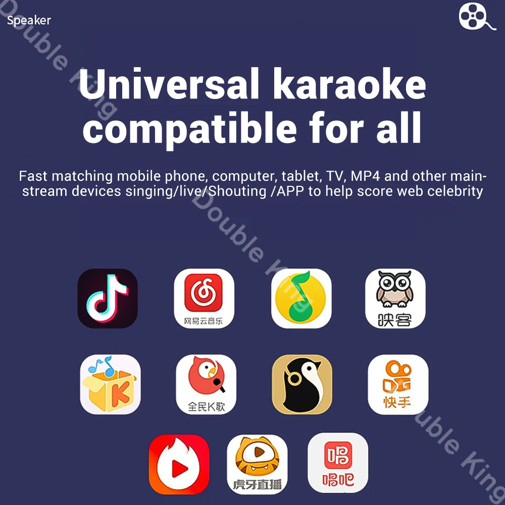 Оригинальный Bluetooth микрофон ручной для караоке высококачественный Магнитный