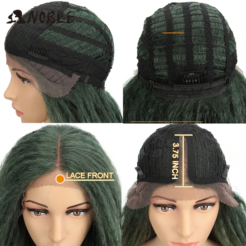 Noble Cosplay Wig Long Braided Wig 38inch Synthetic Lace Front Wigs For Women Pink Green Wig Lace Front Wigs For Black Women