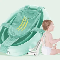 baby shower bath tub pad non slip bathtub seat adjustable newborn safety security bath support cushion foldable soft pillow