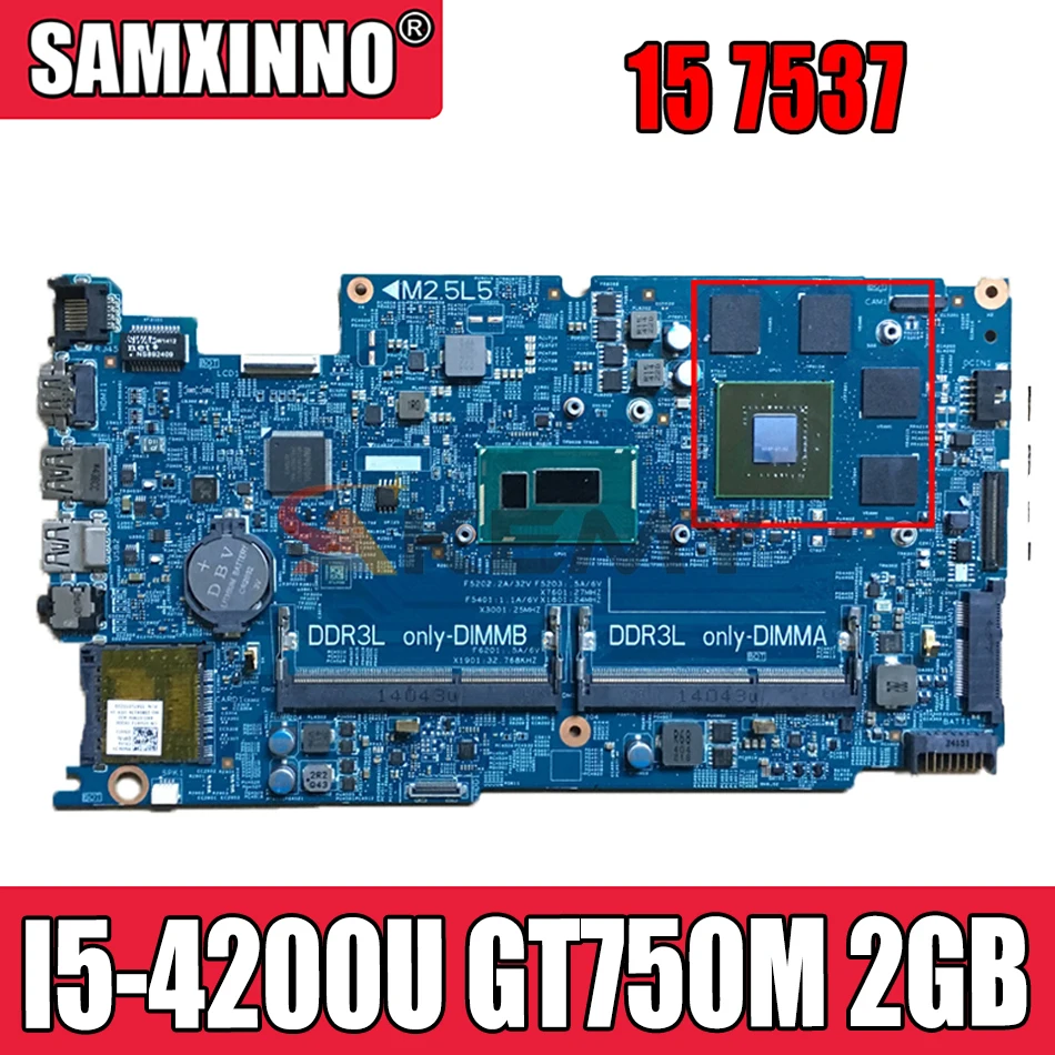 

For DELL INSPIRON 15 7537 Laptop Motherboard I5-4200U GT 750M 2GB CN-0M1FGY 0M1FGY M1FGY Tested 100% work