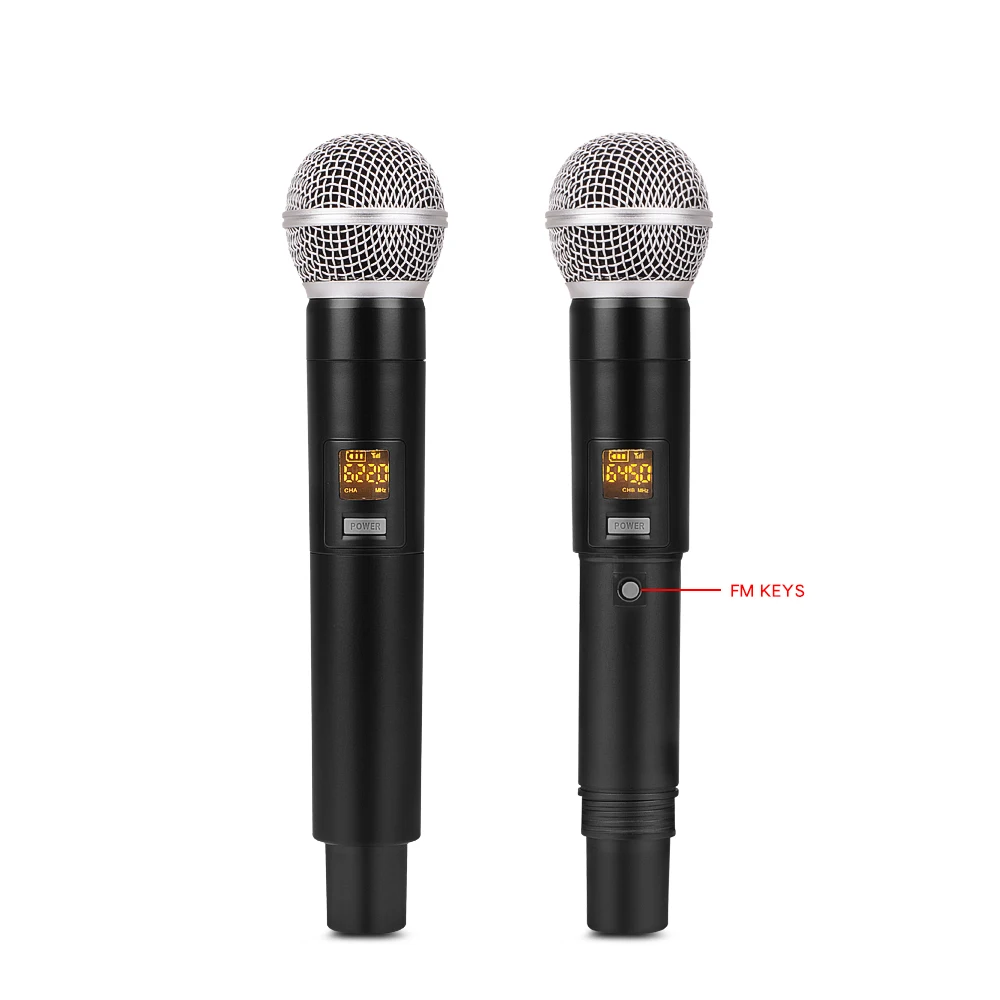 IM-220 аудио DJ микшер KTV Микрофон Моно USB AUX вход 2 канала ручной UHF беспроводной микрофон 48 В Phantom для KTV