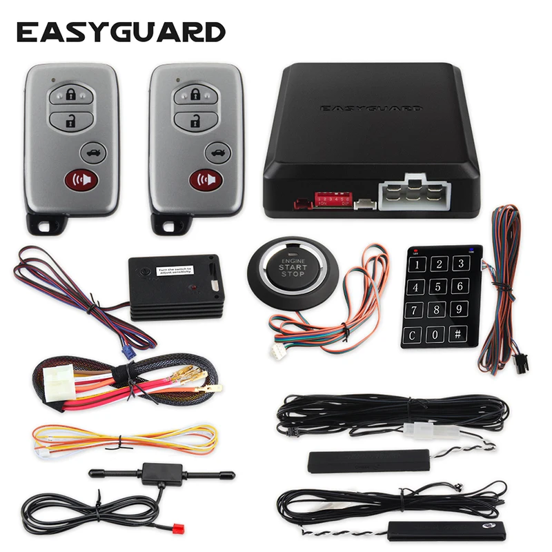 Система сигнализации EASYGUARD PKE автомобильный пульт дистанционного запуска