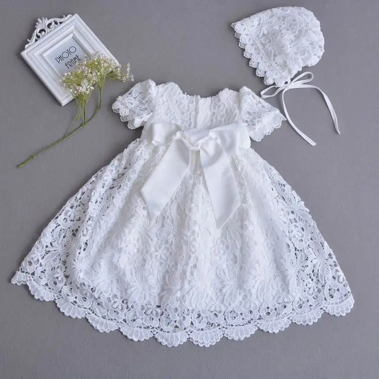 Retail Infant Baby Girl Lace Long Length Dresses Christening Gown Tulle Formal First Birthday Dress 0-30 monthes E108 | Мать и ребенок