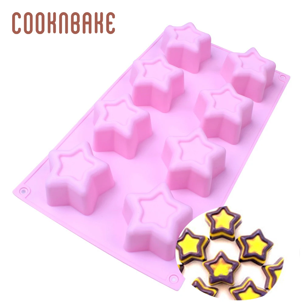 Силиконовая форма для торта COOKNBAKE мыло в виде звезды полимерный инструмент