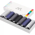 Боксеры мужские 7 шт.лот, дышащие однотонные, модал, эластичные, удобные, однотонные, 7 шт.