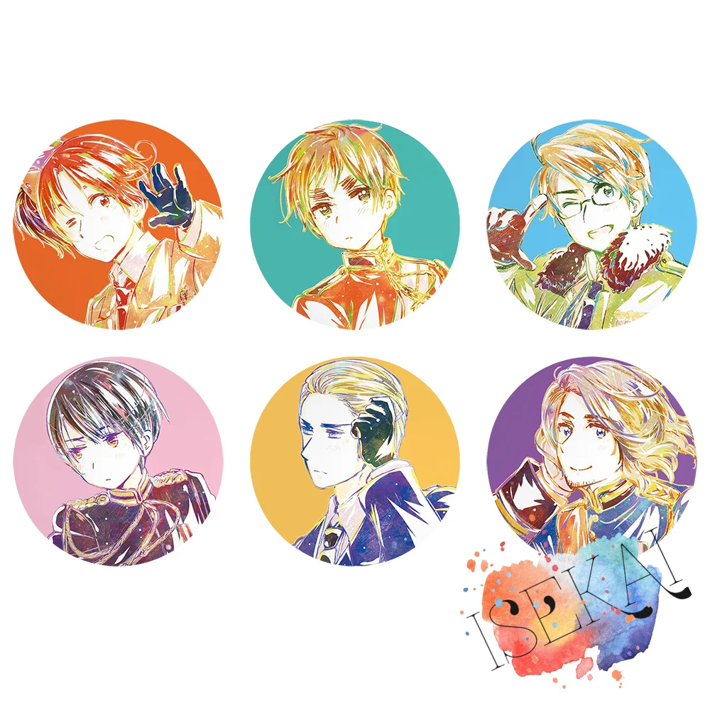 Axis Power HETALIA значок аниме Италия Великобритания США немецкий Франция Япония металлический значок брошь булавки
