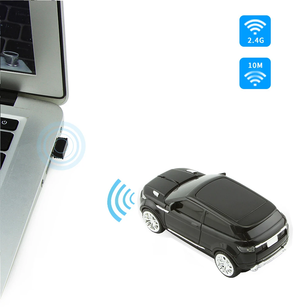 Беспроводная оптическая USB мышь в форме спортивного автомобиля|Мыши| |