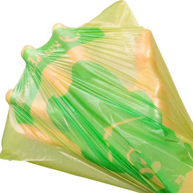 8 rolls / 120 pieces of green plastic garbage bags thickened pet dog cat durable cleaning |