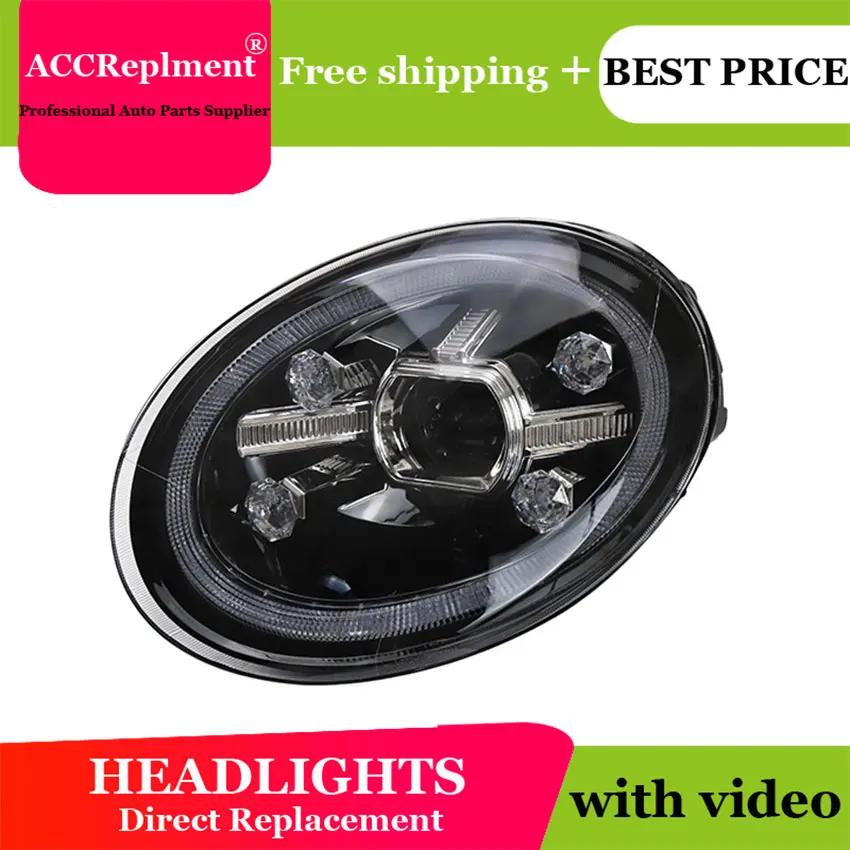 

Car Styling For VW Beetle led headlights 2013-2019 Led head lamp ALL LED fog lights Daytime Running Lights