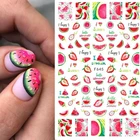 1 шт. фрукты слайдеры ногти арбузклубникаОранжевый 3D наклейки для ногтей наклейки новый дизайн декоративные фольгированные накладки