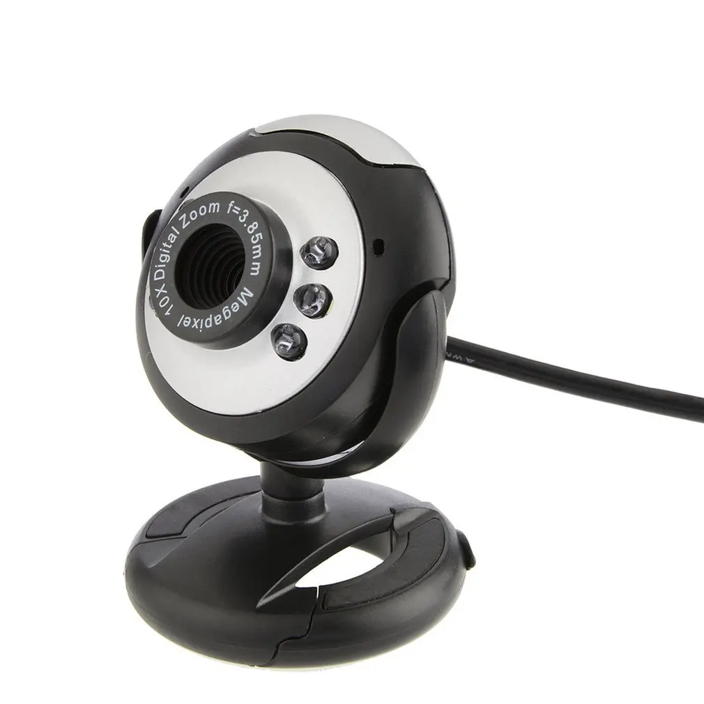 Веб-Камера Цифровая видеокамера HD Камера практичный веб-камеры Камера с микрофоном Clip-on компьютера ПК ноутбук веб-камера