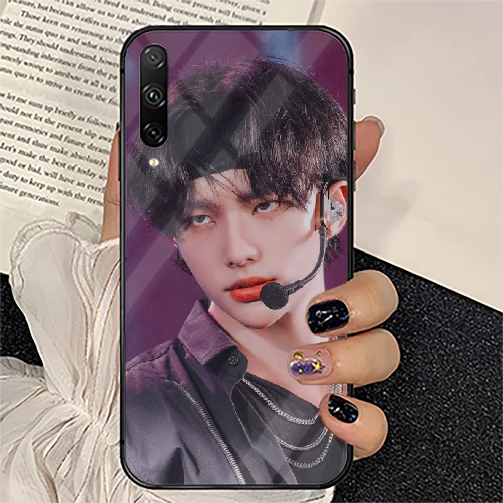 

Kpop Hwang Hyunjin Phone Tempered Glass Case Cover For huawei honor 7 8 9 10 20 A X S lite i pro Phone case Funda 3D Soft
