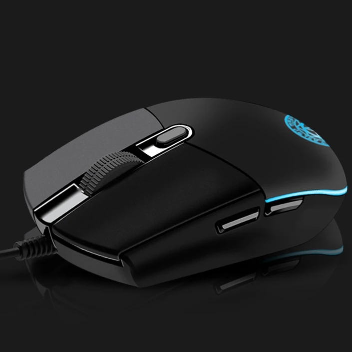 USB Проводная оптическая мышь 3200DPI с 5 кнопками и подсветкой светодиодный