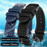 high quality waterproof tropical fluororubber silicone strap 20 mm 22mm strap suitable for seiko diver strap accessories