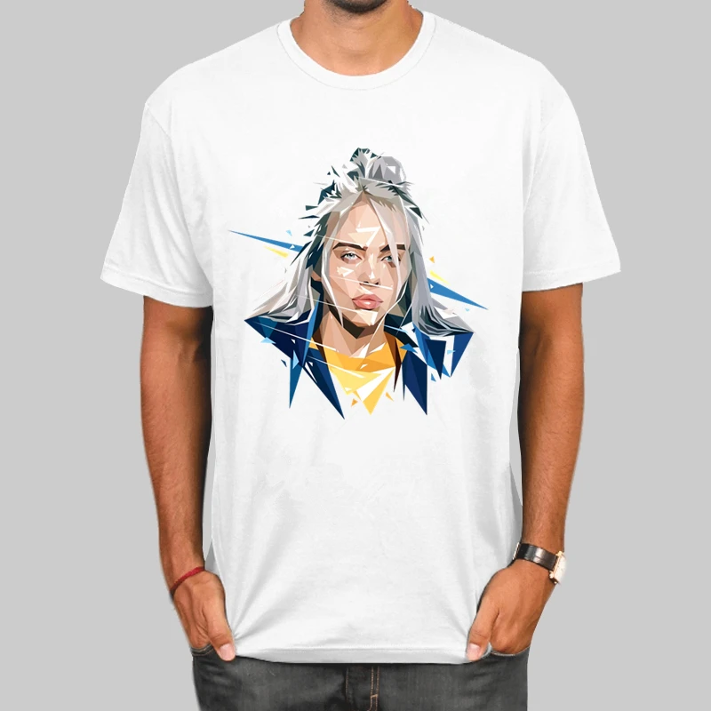 Billie Eilish мужские футболки с круглым вырезом и принтом, модные мужские и женские топы, футболка с коротким рукавом, футболка унисекс