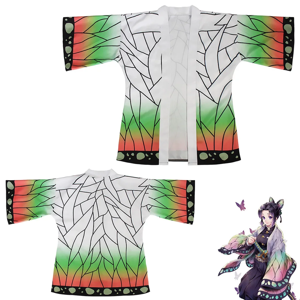 Anime Demon Slayer Kimetsu No Yaiba Tanjiro Kamado Cosplay Cape Costume Men Kimono Jackets Halloween Party Clothes Adult Kids |