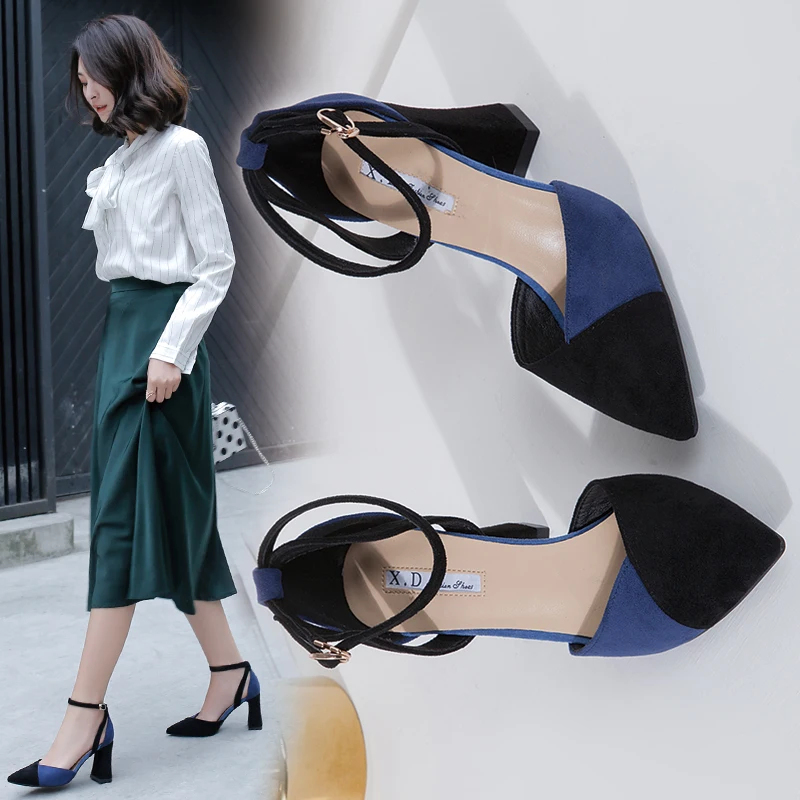 Лидер продаж новые летние туфли в европейском и американском стиле с острым