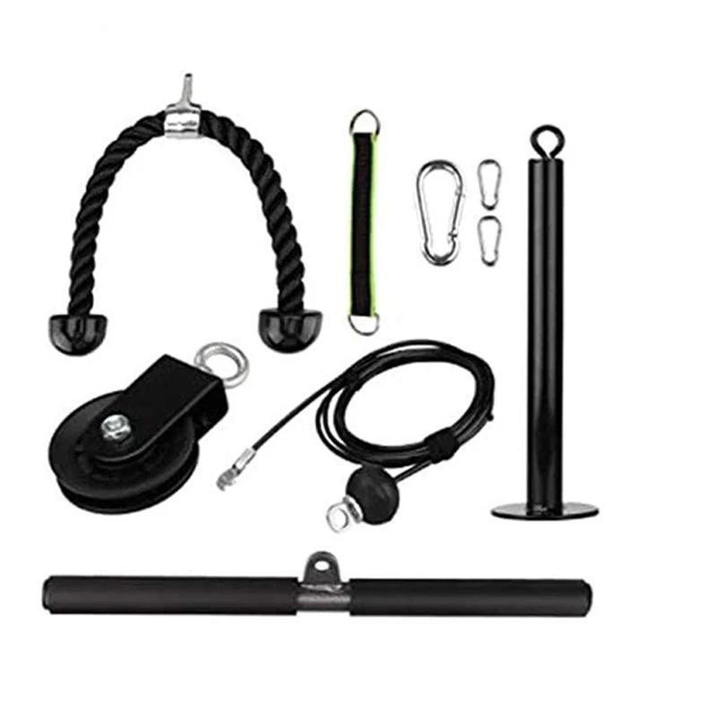 

Тренажер для фитнеса, 9 предметов, съемная Максимальная нагрузка 300 фунтов, тренажер для рук