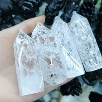 natural clear quartz white crystal popcorn point products reiki healing wands with rainbow ornament prisms aesthetic home decor