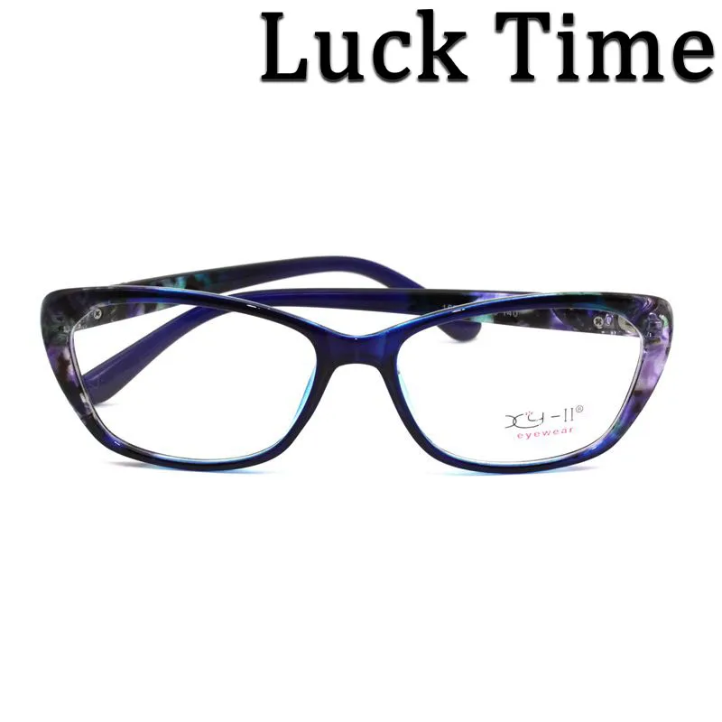 

2021 Luck Time Cat Eye Glasses Frame Women Eyewear New Classic Full Optical Prescription Eyeglasses Frames #1550
