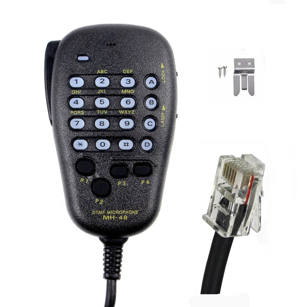 YAESU MH 48 DTMF динамик микрофон для 48A6J FT 8800R 1807|Запчасти и аксессуары раций| |