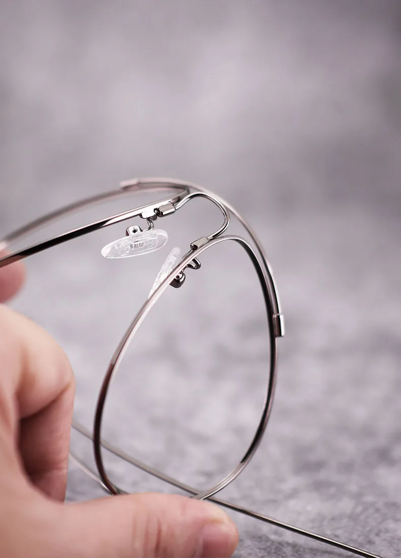 Vazrobe Memory Aviation Eyeglasses Frame Men Women Vintage Glasses for Man Spectacles Prescription Myopia Diopter Eyeglass 9g