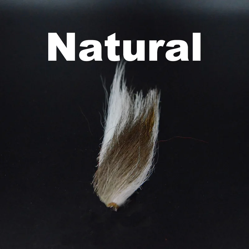 Созерцатель 5 цветов bucktail jig fly fishing стримеры связывающий материал окрашенные волосы оленя для обманщиков классический мухобойка перо - Color: Natural
