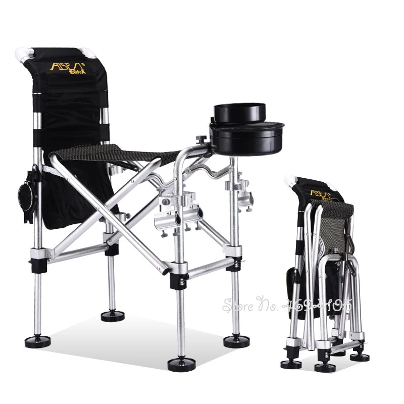 Prix Nouveau Multi-fonction Portable Chaise De Pêche Tout Terrain Inclinable Chaise De Plage Chaise De Camping Pliant Tabouret De Pêche
