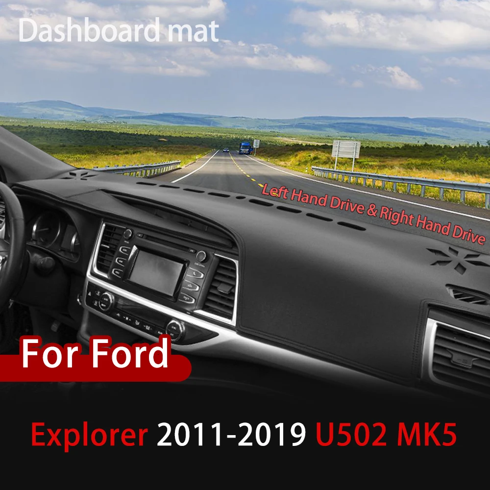 

Для Ford Explorer 2011-2019 U502 MK5 побег Противоскользящий коврик приборной панели крышки Панель Dashmat защиты ковровых покрытий светонепроницаемые ковр...