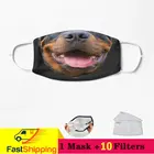 Ротвейлер Doggo маска для лица Bulldog Doggo маска для лица Beagle маска для лица Mascarilla уличная одежда маска для лица хлопковая Пылезащитная