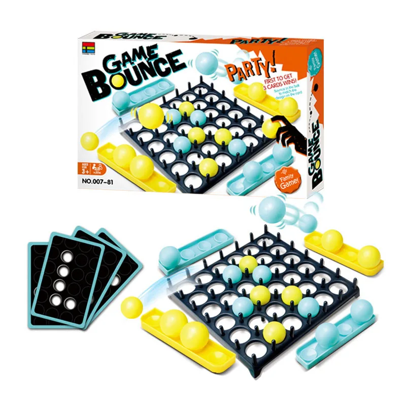 jumping ball table games 1 set bounce off game activate ball game for kid family and party desktop bouncing toy game bounce gift free global shipping