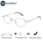 2020 очки с диоптриями в виде многоугольника, оптическая оправа для очков линз синий светильник Оправы для близорукости, фотохромные очки