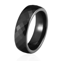 new arrival wide 4mm and 6mm black and white color multiple sections ceramic ring wedding women rings cute simple unique design