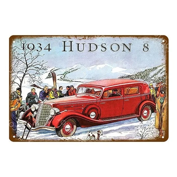 

American Classic Road Car Metal Sign Rusty Naz Decoration Championship Racing Competition Poster Wall Bar Bar Retro Iron Plate