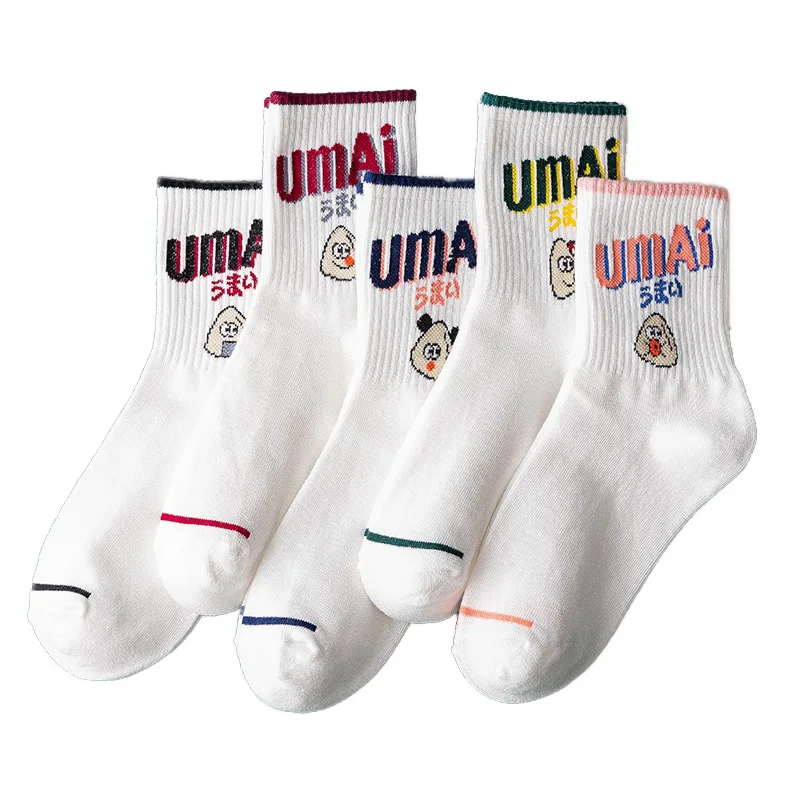 Женские носки хлопковые с мультяшным персонажем женские милые в стиле Харадзюку