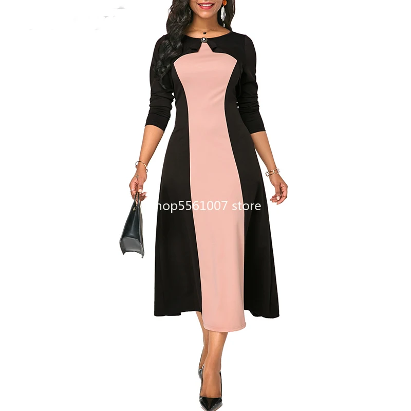 Осеннее летнее платье для женщин 2020 Повседневное размера плюс тонкое бальное