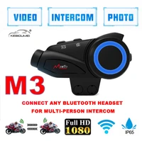 new m3 motorcycle helmet intercom group 6 riders bluetooth wifi moto recorder interphone headset wsony lens dash cam hd 1080p