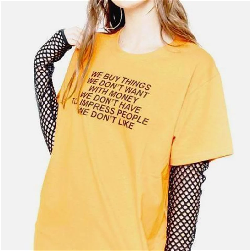 

Блузка женская с принтом аниме «We Buy Things We Not Need Tops», милая рубашка с графическим принтом в стиле Харадзюку, Y2k