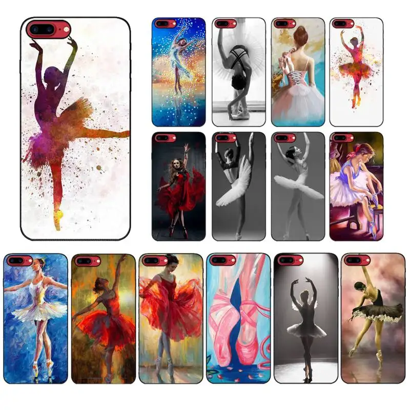 

Ballerina girl dancing Phone Case for iPhone 13 11 12 pro XS MAX 8 7 6 6S Plus X 5S SE 2020 XR cover