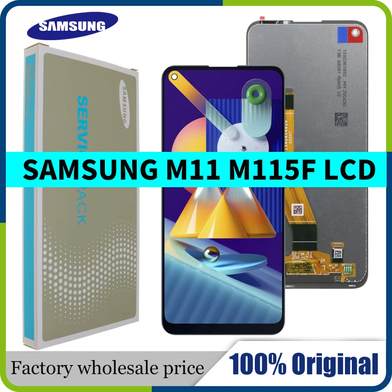 Оригинальный ЖК-дисплей M115 6 4 дюйма для Samsung Galaxy M11 с сенсорным экраном в сборе M115F