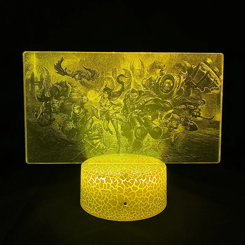 

3d Picture Light Game League of Legends Night Light Led Color Changing Usb Lamp Room Decor Remote Control Unique Gift for Gamers
