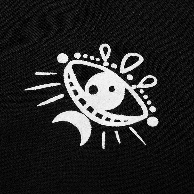 PUNK RAVE Women's Gothic Daily Dark Night Elves Moon Comic Printed Fitted Leggings Fashion Personality Womens Leggings