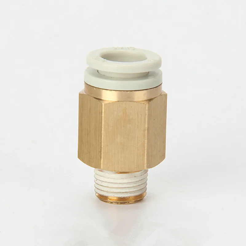 Прямое наружное соединение воздушной трубы с внешней резьбой быстрое KB2H/KQ2H 06 M5 01S