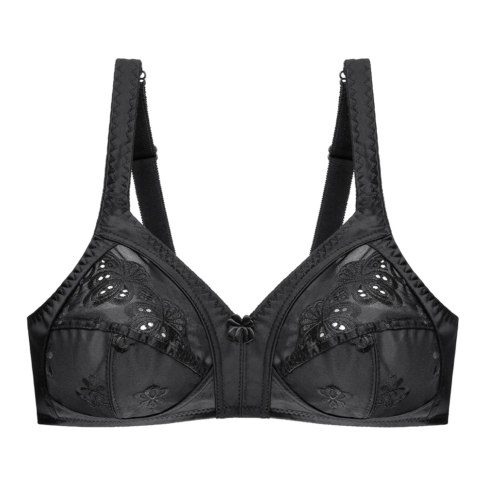 

NHKDSASA Sexy Push Up Bras For Women Lingerie Wire Free Embroidery Underwear Large Size Bra Women Super D E Cup Bralette